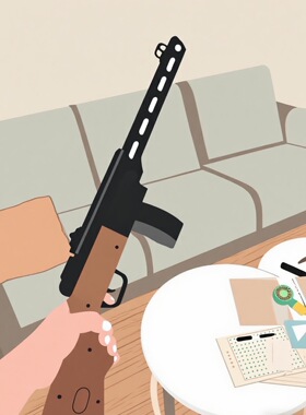 苏联波波沙冲锋枪二战zui强ppsh41儿童玩具模型道具cos摆件