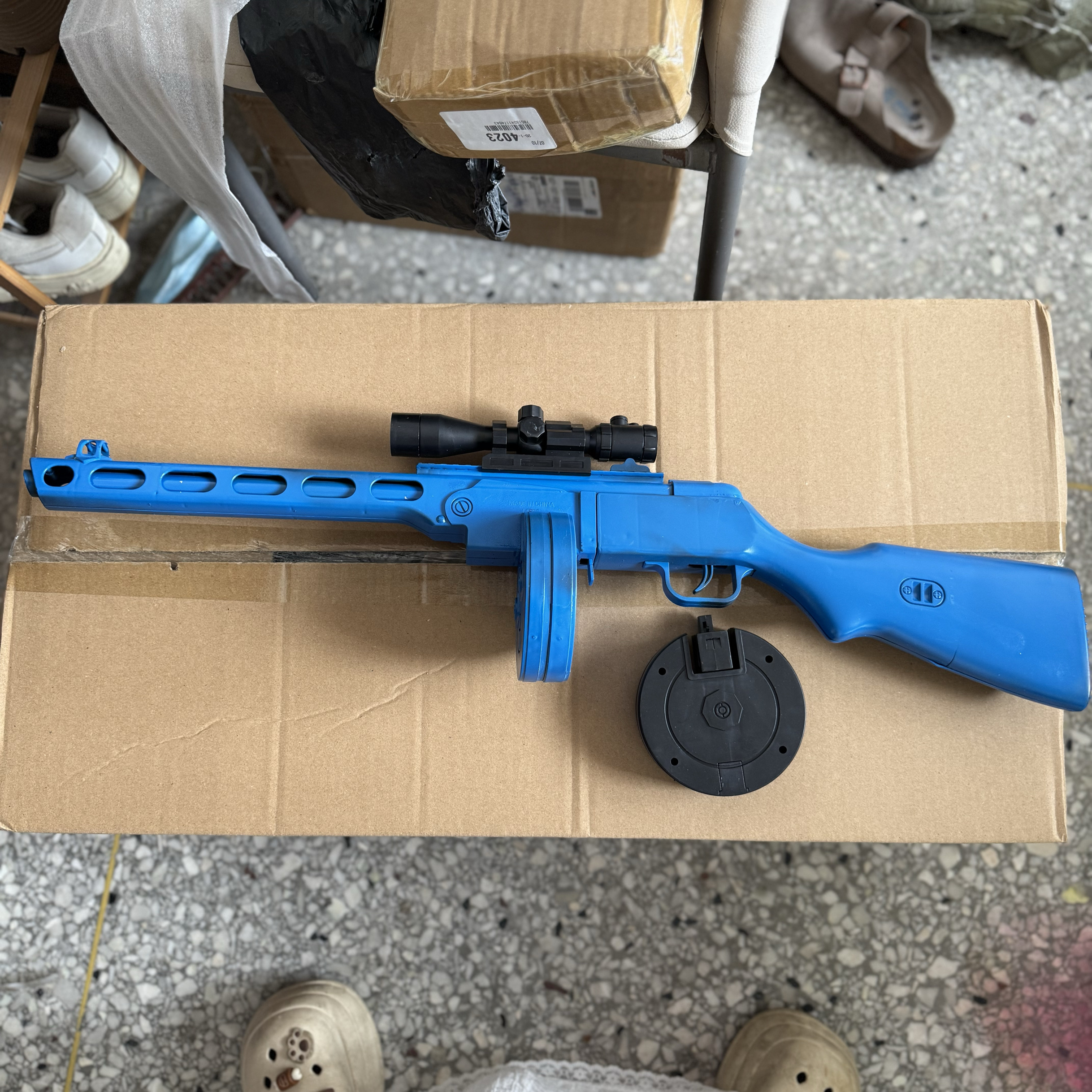 苏联波波沙冲锋枪二战zui强ppsh41儿童玩具模型道具cos摆件