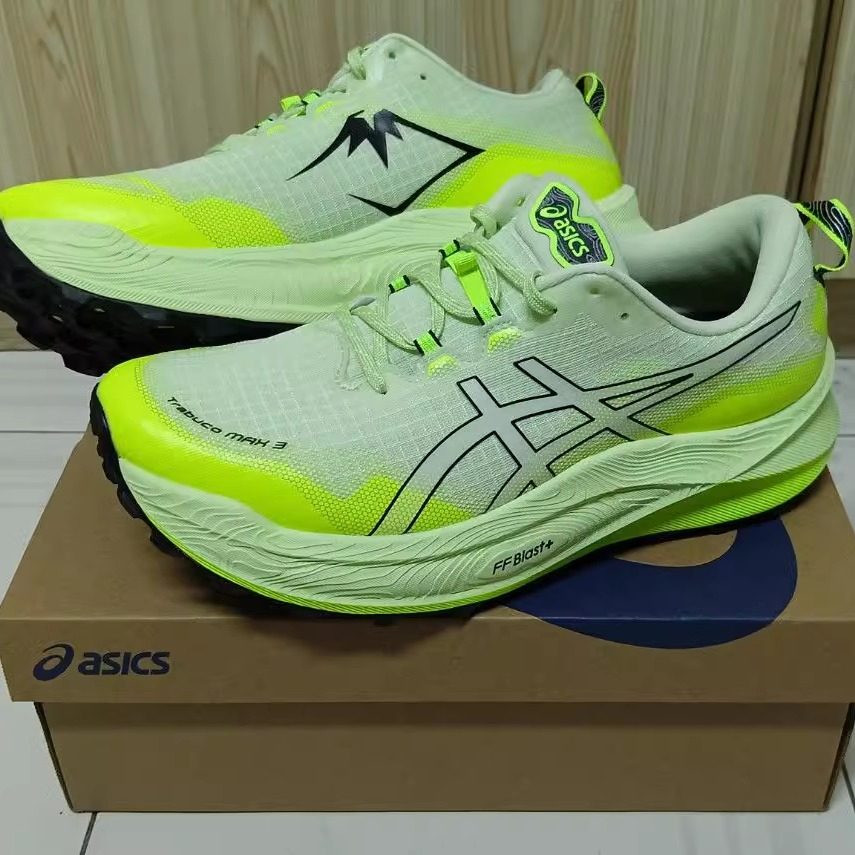 海外代购亚瑟士 ASICS Trabuco Max 3 轻便透气缓震 越野男跑步鞋