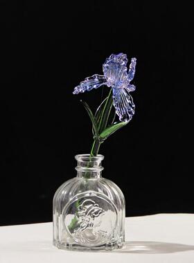 琉璃鸢尾花 | 客厅玄关琉璃花高级永生花母亲节生日礼物装饰摆件