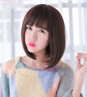 tf30伪娘CD变装韩版时尚学生头男女假发BOBO头波波头蘑菇头短直发