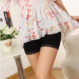 蕾丝防走光安全裤伪娘CD变装春夏秋季大小平口男女内裤短裤三分裤