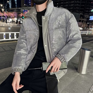 社会风设计师重工艺珠光亮片羽绒服B297-7761-P168控228图片