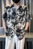 社会风潮牌设计感扎染夏威夷沙滩衬衫2B297-358-P45，男装衬衫，电商B297