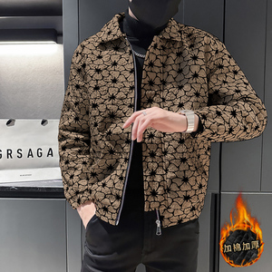 社会轻奢提花暗纹立体超声棉加厚棉衣痞帅B297-1811-P130,白色蕾丝外搭里面穿什么图片
