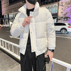社会风设计师重工艺珠光亮片羽绒服潮男B297-7761-P168控228