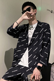 社会轻奢纯色短袖休闲字母两件套装痞帅B297-7776-特P100控158，男装休闲套装，电商B297