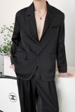 社会轻奢纯色亮面西服长袖帅气两件套装B297-259-P148控209，男装休闲套装，电商B297