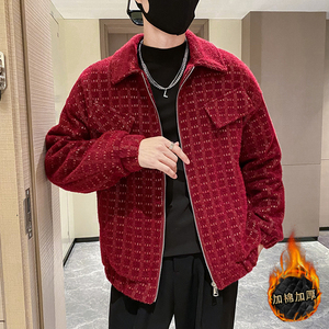 社会轻奢风纯色格子提花雪貂呢厚衣B297-227-特P140控228,夏天要怎么搭配呢图片