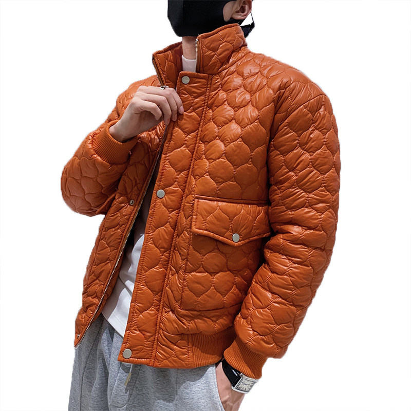 社会风新风格纯色立领宽松棉衣时尚B297-2830-P128控168,男装棉衣,电商B297