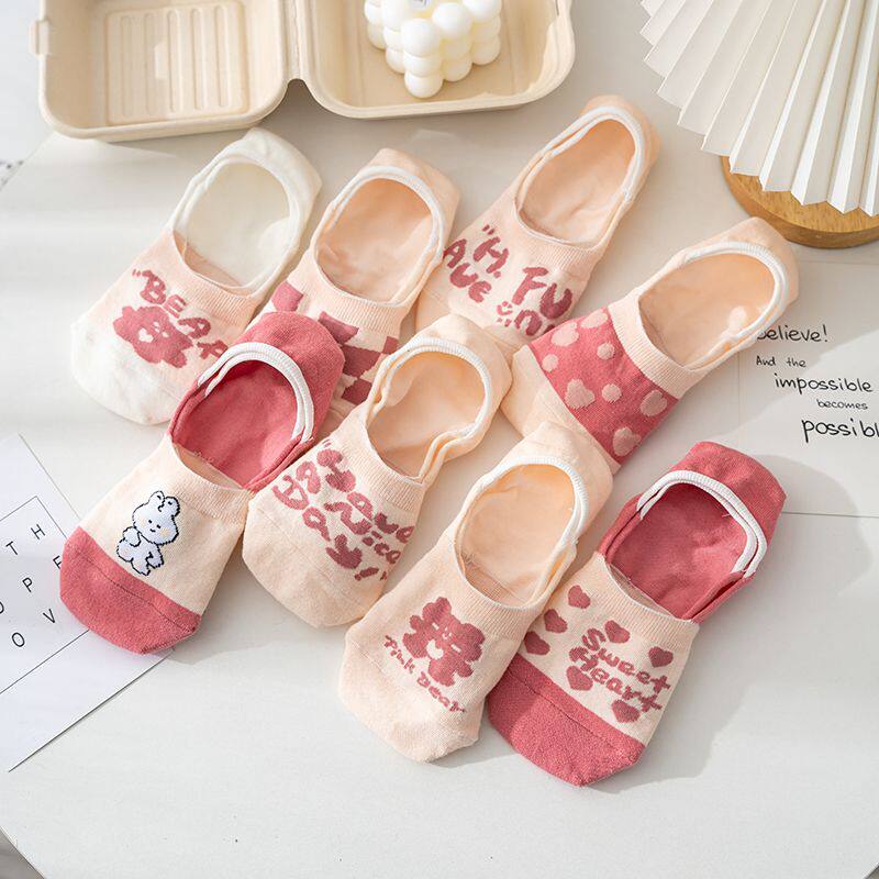 袜子女款船袜女春夏季薄款百搭可爱日系袜子运动透气隐形短袜学生