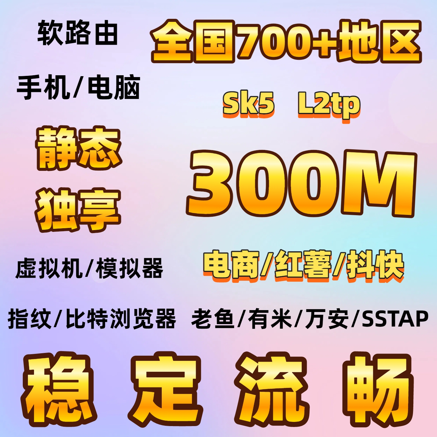 静态独立搭sk5/l2tp软路由天翼云