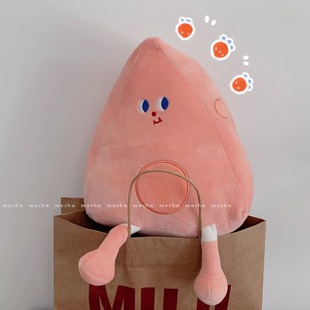 ins网红草莓芝士公仔毛绒玩具可爱玩偶软睡觉抱枕靠垫送女生礼物