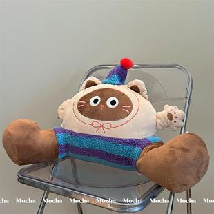 网红可爱靠枕办公室床头靠垫床上大靠背护腰枕头学生宿舍抱枕睡觉