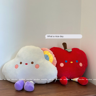 ins网红可爱云朵水果抱枕毛绒玩具沙发靠垫陪睡娃娃送人礼物女生