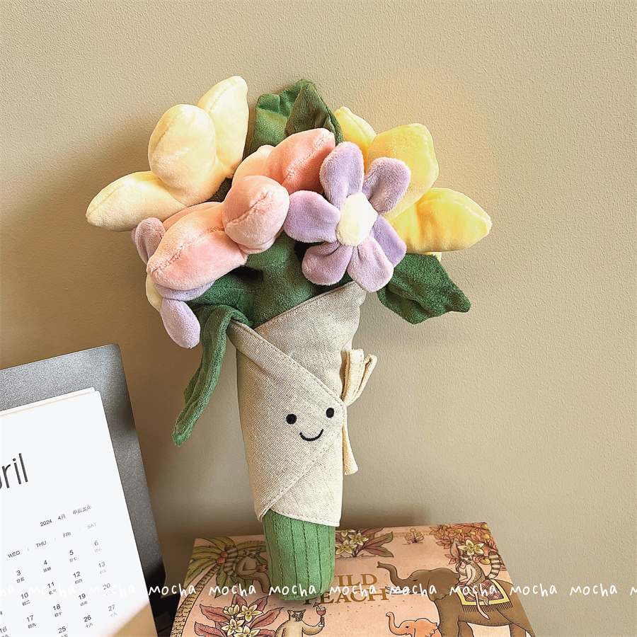 趣味花束情人节闺蜜原单公仔