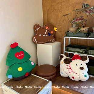 网红可爱圣诞树姜饼人公仔毛绒玩具玩偶抱枕节日礼物送女朋友闺蜜