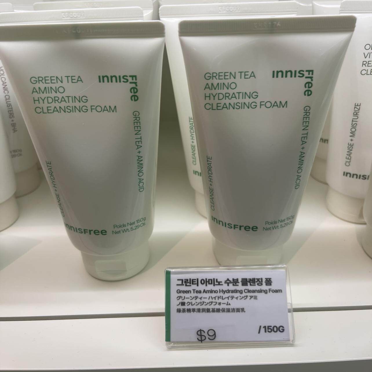 韩国正品韩文进口悦诗风吟绿茶精粹平衡洁面乳保湿补水温和150ml