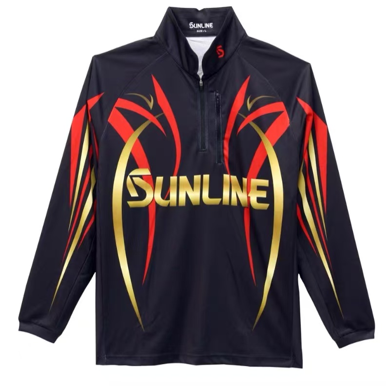 25款SUNLINE桑赖SUW-04501CW夏季速干防晒服钓鱼服长袖透气垂钓