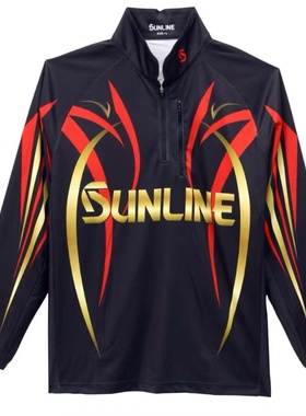 25款SUNLINE桑赖SUW-04501CW夏季速干防晒服钓鱼服长袖透气垂钓
