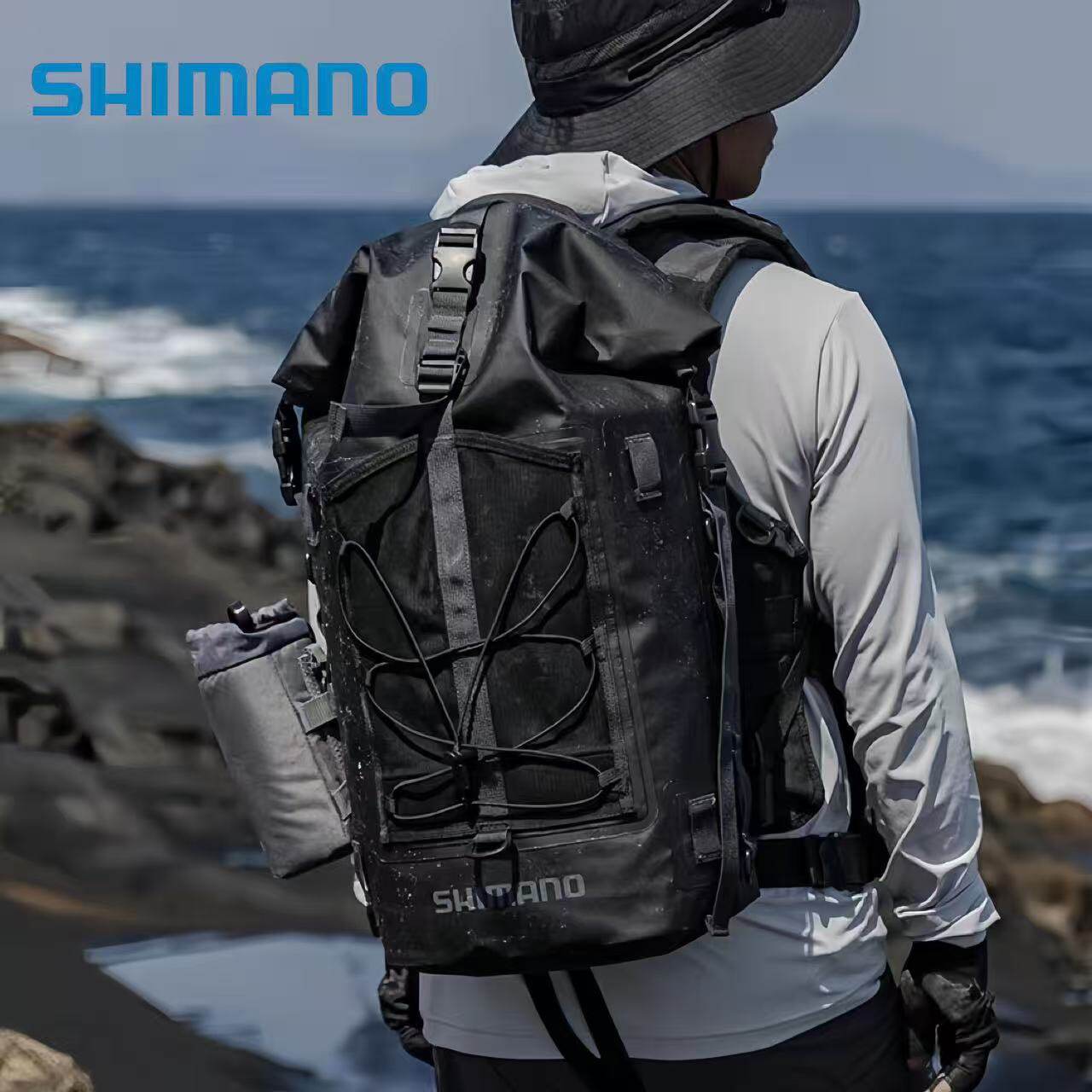 25款SHIMANO禧玛诺BD-201Y垂钓防水背包路亚盒内部收纳口袋户外