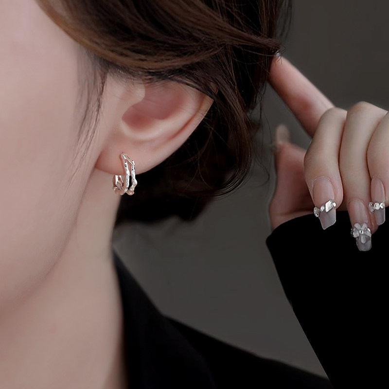 CUOOYINO初影925银针双层耳钉