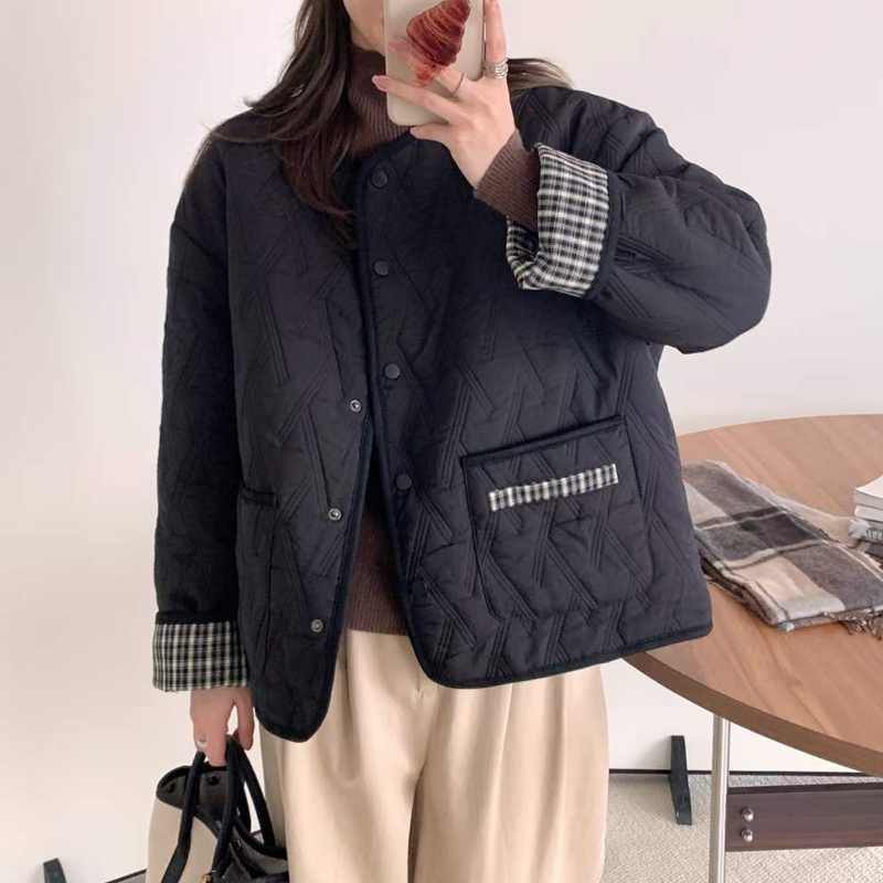 闺蜜岁月圆领单排扣羽绒服