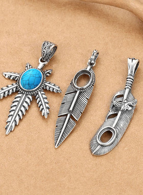 S925纯银复古民族风吊坠托