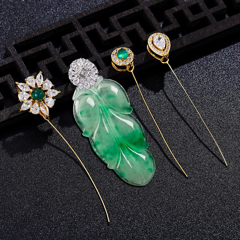 S925纯银长针万能扣头图片