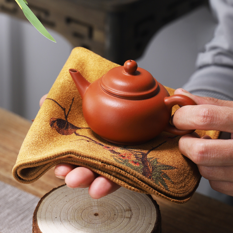 加厚茶具毛巾功夫茶巾高档茶布吸水茶几茶桌布抹布垫茶台配件禅意