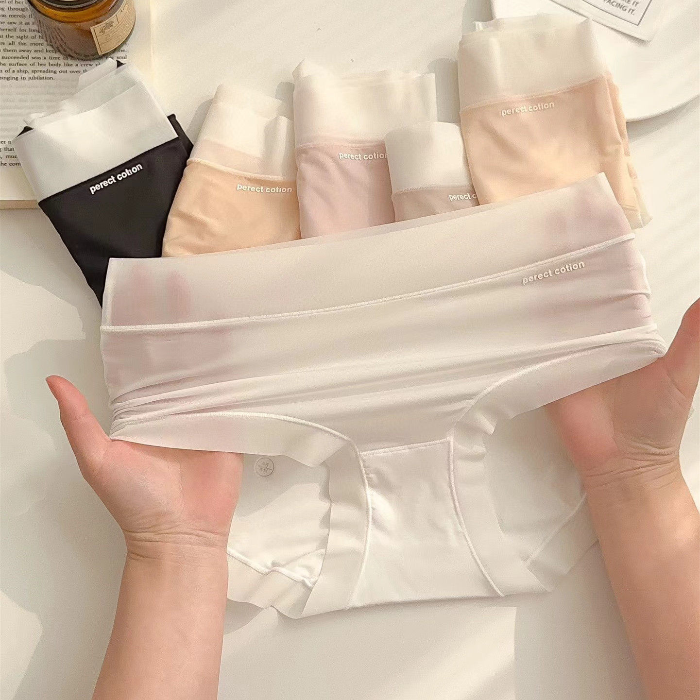 早春新品丝滑奶咖冰肌面膜裤3322无痕轻薄透气少女纯棉裆三角内裤,女士内衣/男士内衣/家居服,女三角裤,淘宝优惠券,粉丝福利购,淘宝优惠卷