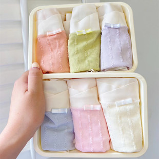 2093日系软糯甜心棉柔轻薄孕妇内裤 女 V型托腹低腰孕初中晚期底裤