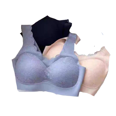 美背蕾丝女士运动风泰国乳胶内衣