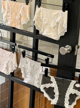 MEITATING法式甜欲7A内裤3937裸感无痕少女高开叉甜美蕾丝三角裤