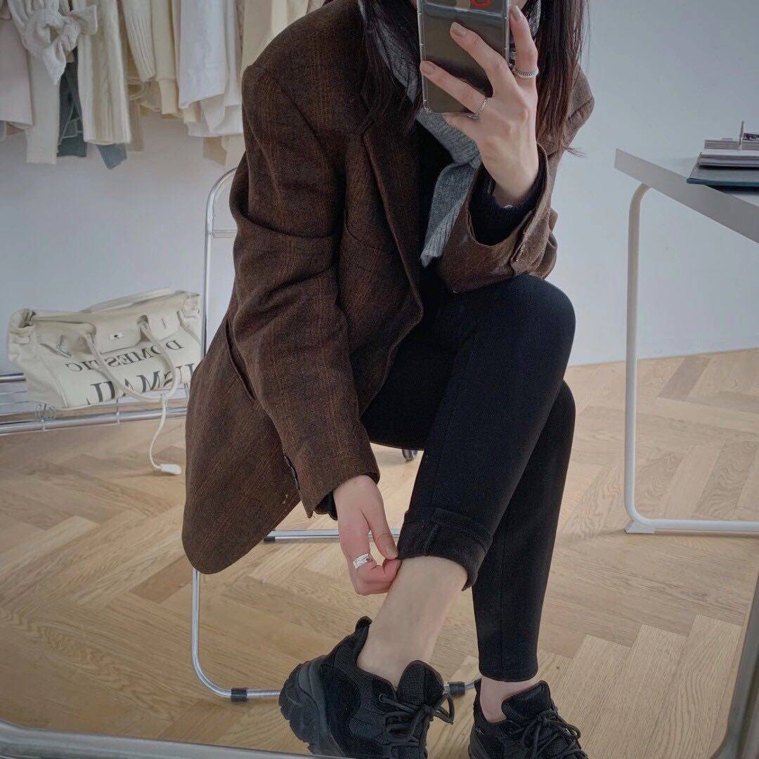 黑色外穿加厚紧身小脚打底裤
