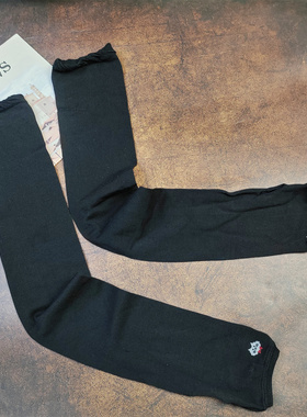 简约风黑色高筒防晒袖套女夏季纯棉薄款防紫外线护袖网眼透气套袖