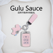 适用路虎揽胜钥匙套极光星脉PVC壳发现神行高端女款 卫士车标绳扣