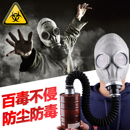 全封闭防毒面具全面罩全脸生化俱