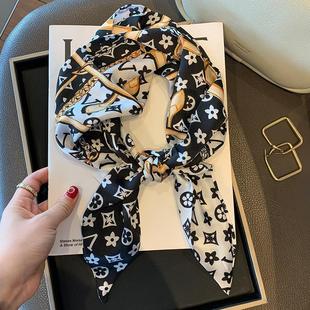 LV&GEDETE 长条丝带老花小领巾发带绑包丝巾缠邮差包手柄飘带车挂