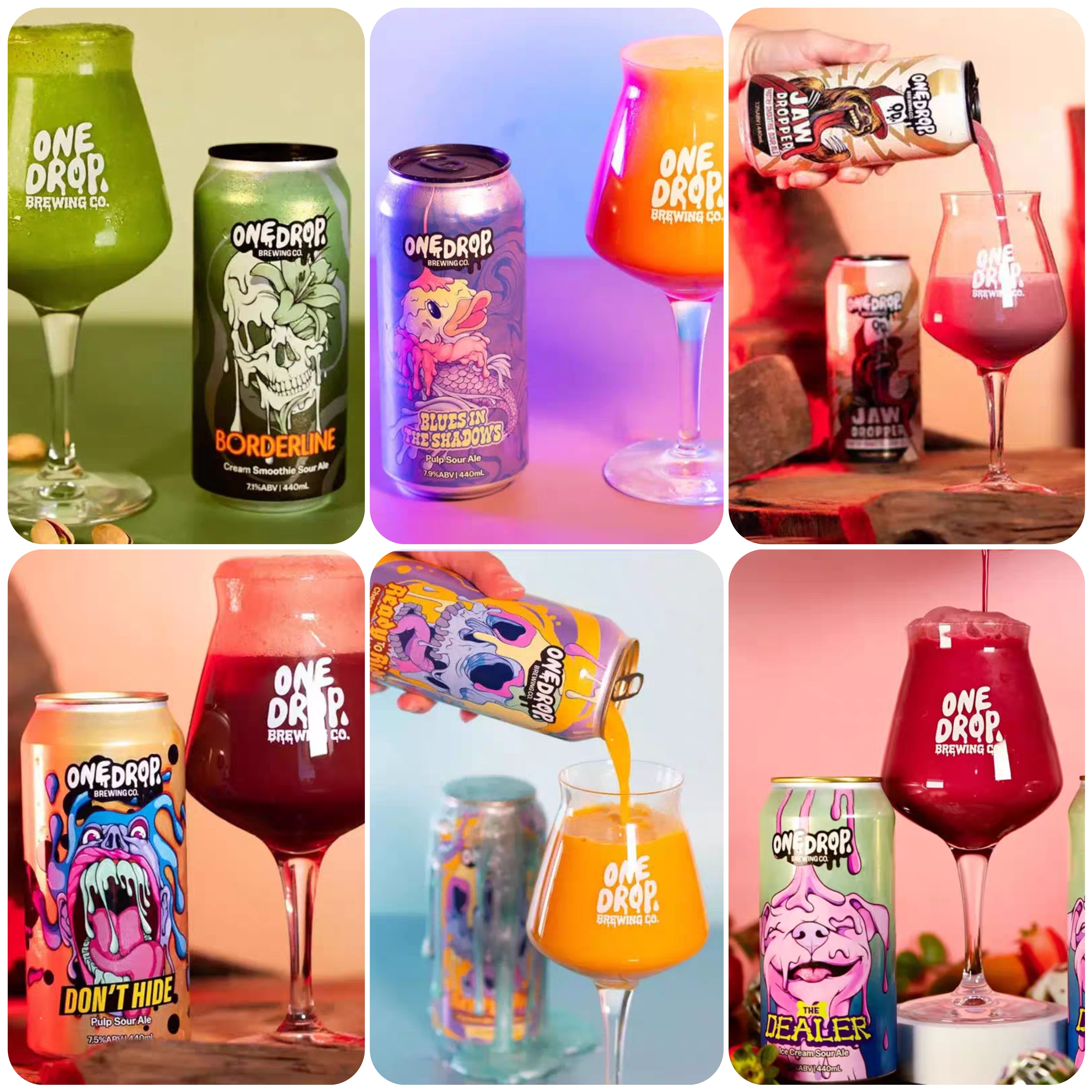 【顺丰】一滴onedrop澳洲精酿啤酒水果果泥冰淇淋甜品奶昔酸艾尔
