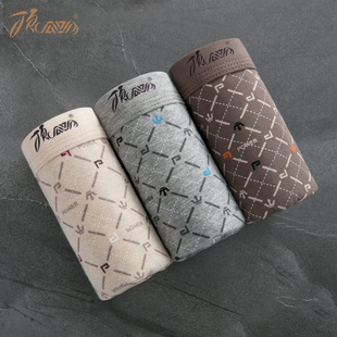 男 顶呱呱男士 纯棉内裤 男平角裤 青年学生彩棉顶瓜瓜平角中腰 内裤