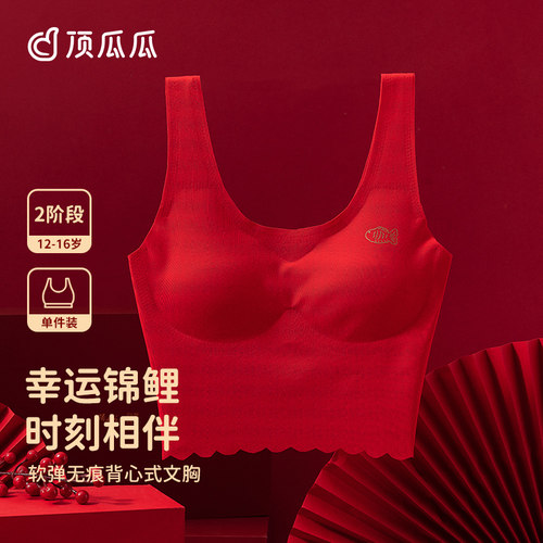 顶瓜瓜喜庆无钢圈透气文胸
