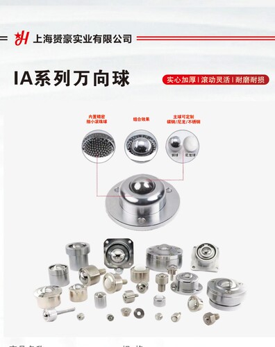 滚珠输送轮牛眼轮三孔轴承轮