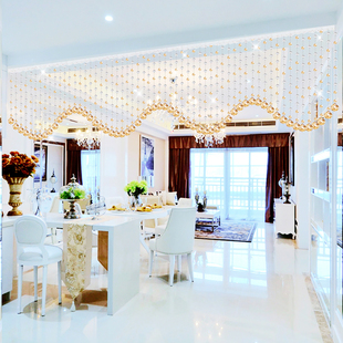 珠帘水晶隔断帘子门帘珠子挂帘客厅玄关轻奢免打孔餐厅卧室卫生间