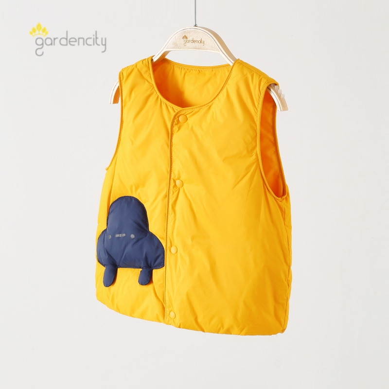 宝宝羽绒马甲秋冬季背心保暖