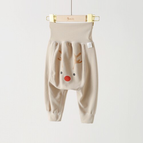 莫棉舒绒宝宝高腰护肚大屁屁秋裤