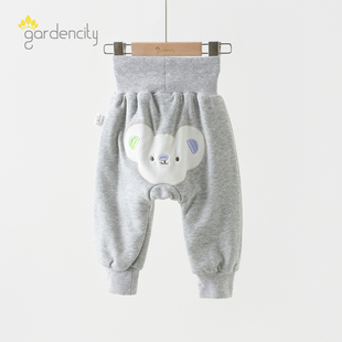夹棉裤 婴儿家居裤 保暖裤 恒温棉可爱考拉男女宝宝高腰大PP裤 秋冬季