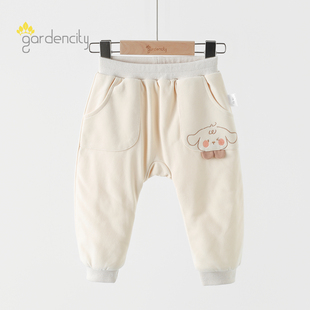 棉裤 婴儿家居裤 可爱狗男女宝宝夹棉大PP裤 60g恒温棉保暖裤 秋冬季
