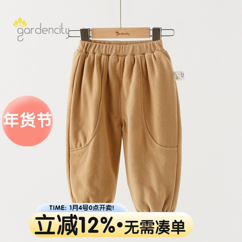 婴儿裤子秋冬季夹棉保暖棉裤男女宝宝薄棉运动裤束脚裤休闲裤40g,童装/婴儿装/亲子装,裤子,淘宝优惠券,粉丝福利购,淘宝优惠卷