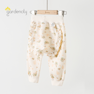 睡裤 婴儿家居裤 女宝宝中腰大PP裤 莫代尔棉舒绒花边打底秋裤 秋冬季
